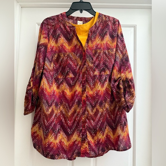 Faded Glory Tops - Faded Glory Women's Printed Blouse